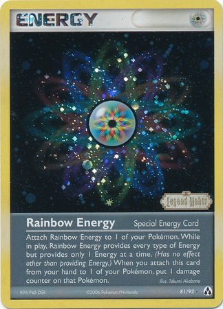 Rainbow Energy (81/92) (Stamped) [EX: Legend Maker] | Amazing Games TCG