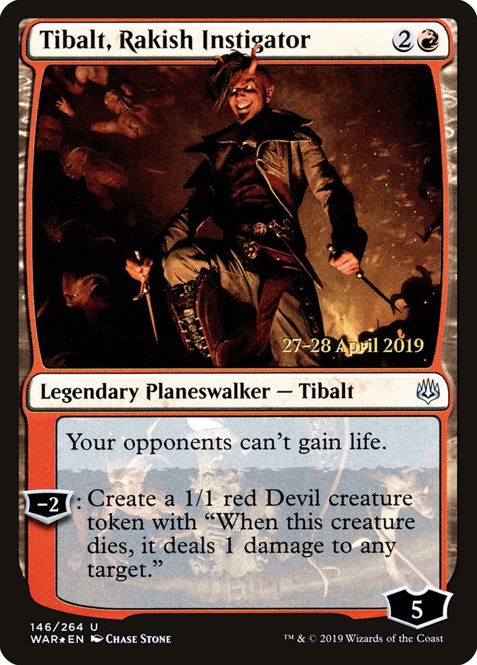 Tibalt, Rakish Instigator  [War of the Spark Prerelease Promos] | Amazing Games TCG