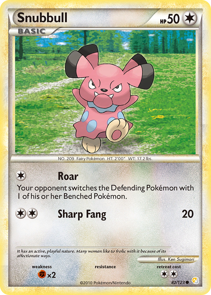 Snubbull (82/123) [HeartGold & SoulSilver: Base Set] | Amazing Games TCG