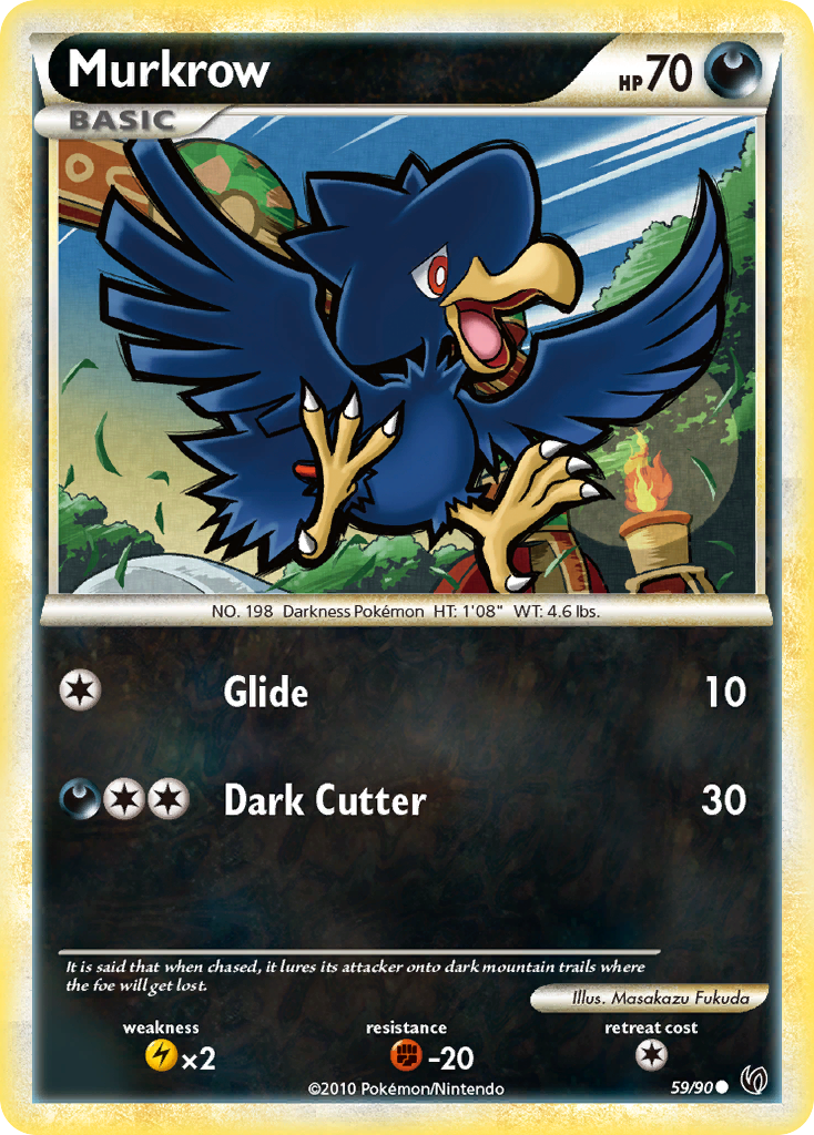 Murkrow (59/90) [HeartGold & SoulSilver: Undaunted] | Amazing Games TCG