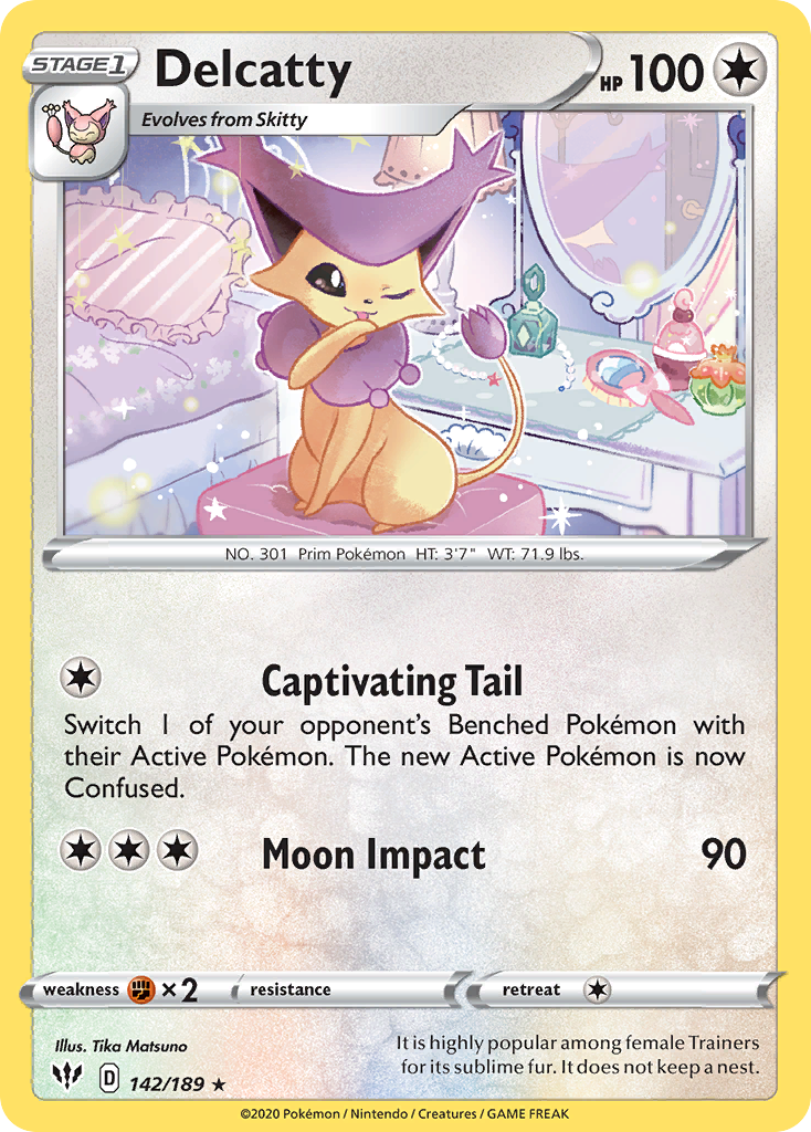 Delcatty (142/189) [Sword & Shield: Darkness Ablaze] | Amazing Games TCG