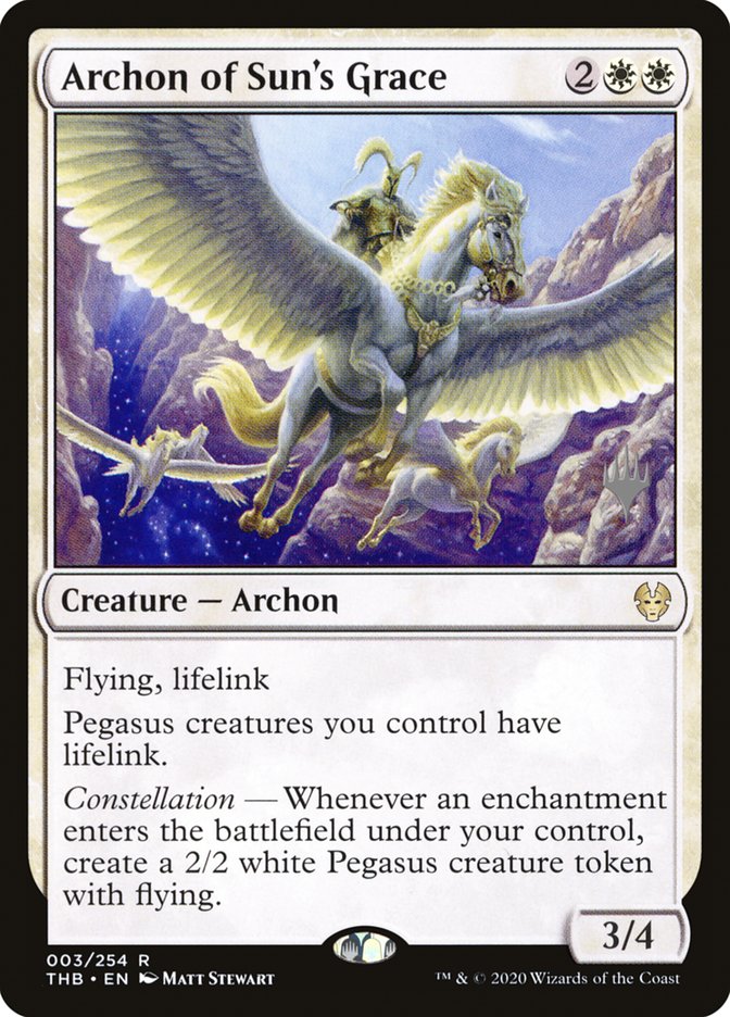 Archon of Sun's Grace (Promo Pack) [Theros Beyond Death Promos] | Amazing Games TCG