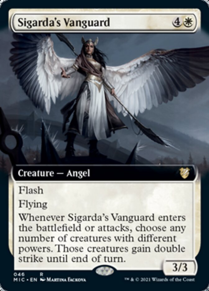 Sigarda's Vanguard (Extended) [Innistrad: Midnight Hunt Commander] | Amazing Games TCG