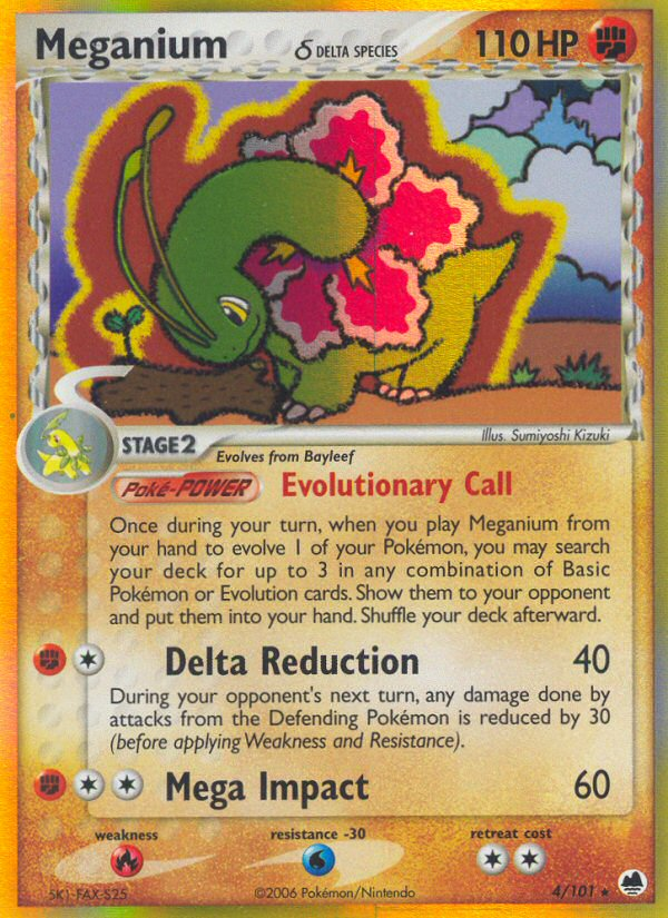 Meganium (4/101) (Delta Species) [EX: Dragon Frontiers] | Amazing Games TCG