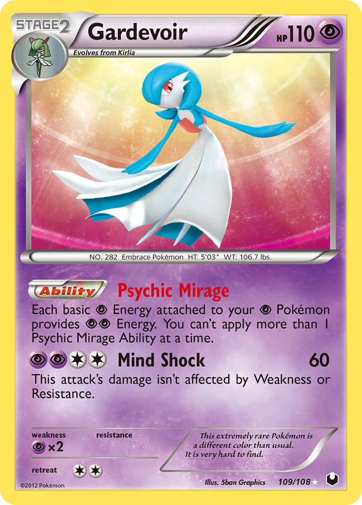 Gardevoir (109/108) [Black & White: Dark Explorers] | Amazing Games TCG