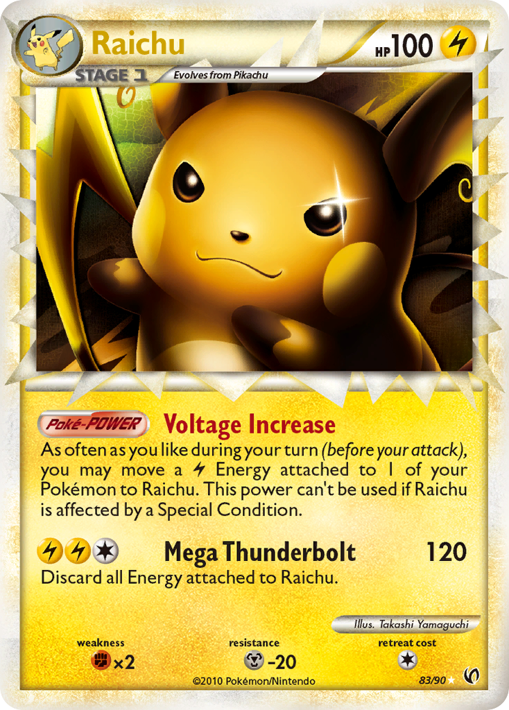 Raichu (83/90) [HeartGold & SoulSilver: Undaunted] | Amazing Games TCG