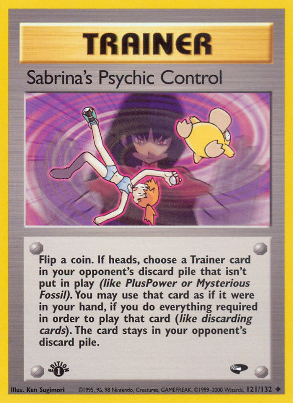 Sabrina's Psychic Control (121/132) [Gym Challenge 1st Edition] | Amazing Games TCG