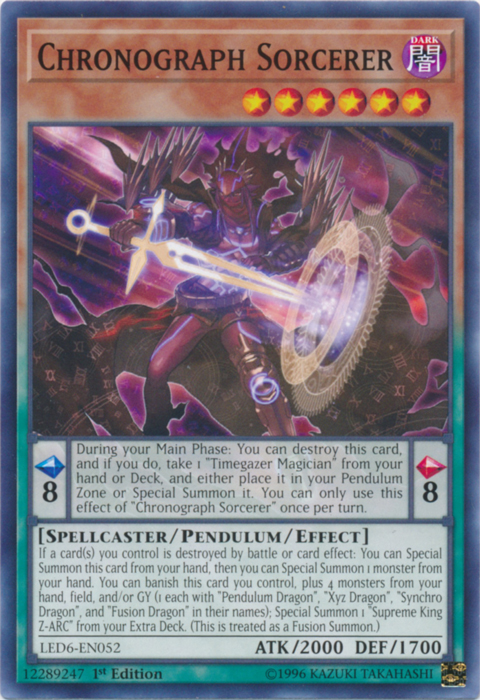 Chronograph Sorcerer [LED6-EN052] Common | Amazing Games TCG