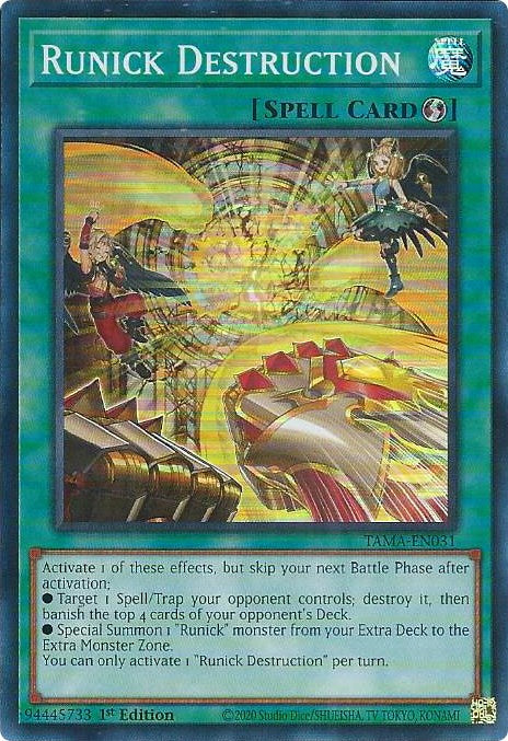 Runick Destruction [TAMA-EN031] Super Rare | Amazing Games TCG