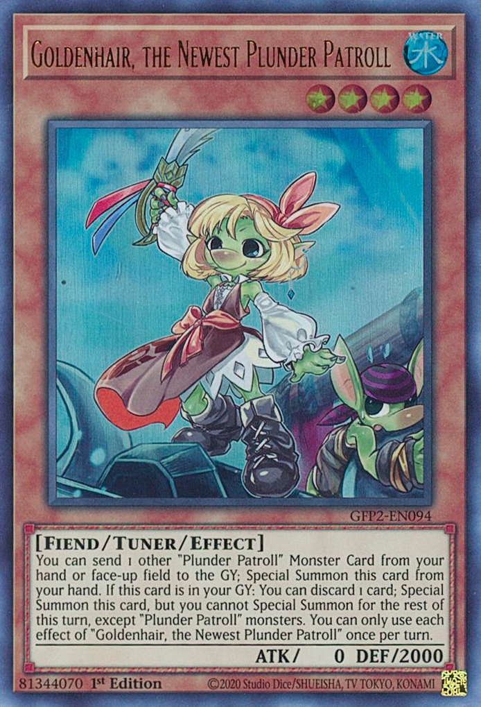 Goldenhair, the Newest Plunder Patroll [GFP2-EN094] Ultra Rare | Amazing Games TCG