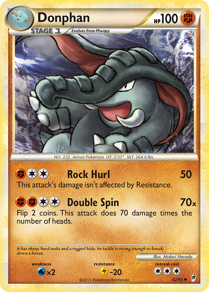 Donphan (42/95) [HeartGold & SoulSilver: Call of Legends] | Amazing Games TCG