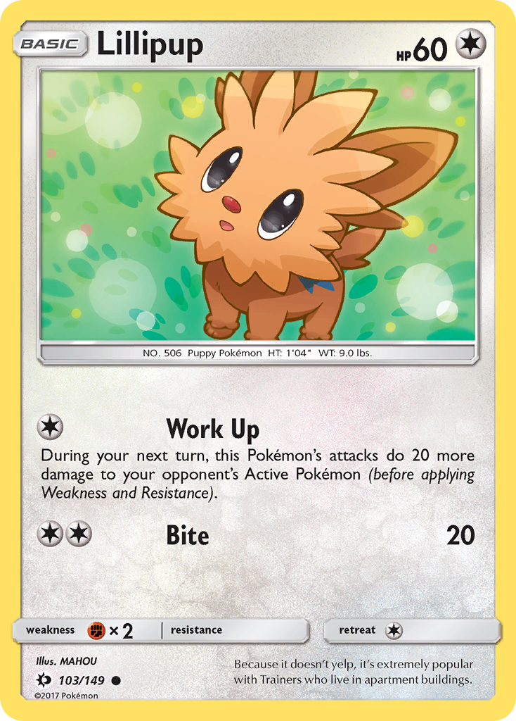 Lillipup (103/149) [Sun & Moon: Base Set] | Amazing Games TCG