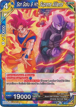 Son Goku & Hit, Supreme Alliance (BT10-145) [Rise of the Unison Warrior] | Amazing Games TCG