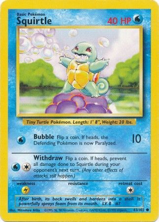 Squirtle (63/102) [Base Set Unlimited] | Amazing Games TCG