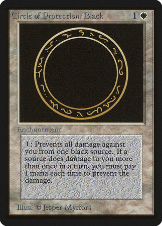 Circle of Protection: Black [Limited Edition Beta] | Amazing Games TCG