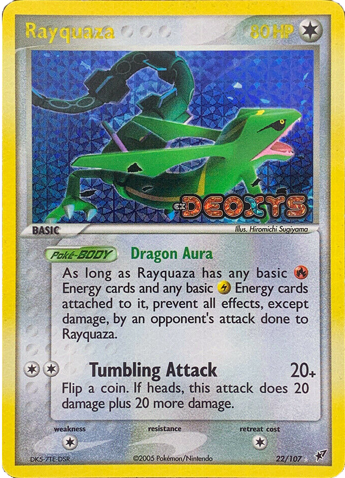 Rayquaza (22/107) (Stamped) [EX: Deoxys] | Amazing Games TCG