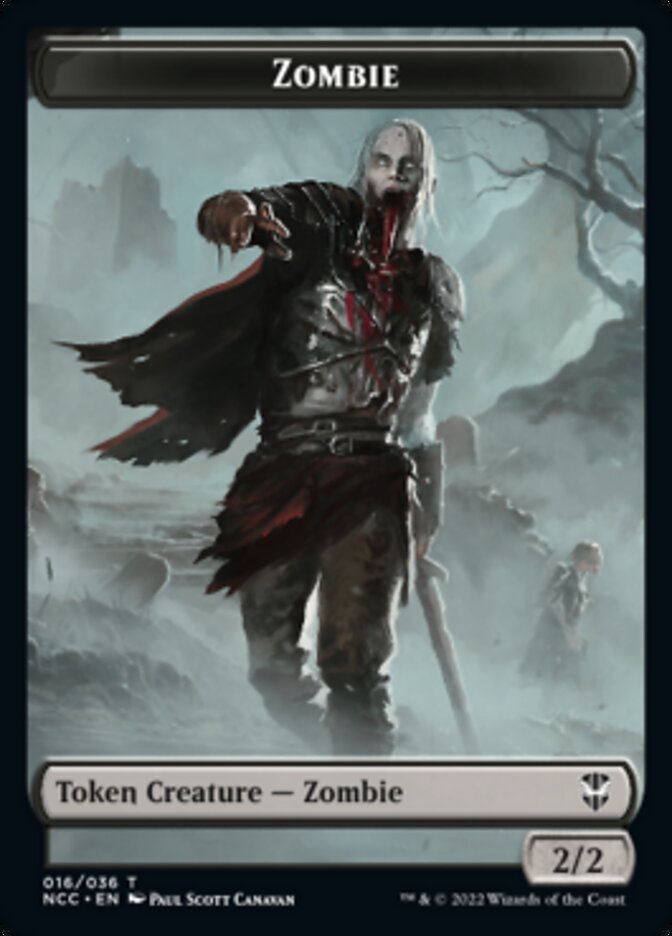 Zombie // Drake Double-sided Token [Streets of New Capenna Commander Tokens] | Amazing Games TCG