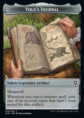 Treasure // Volo's Journal Double-sided Token [Commander Legends: Battle for Baldur's Gate Tokens] | Amazing Games TCG