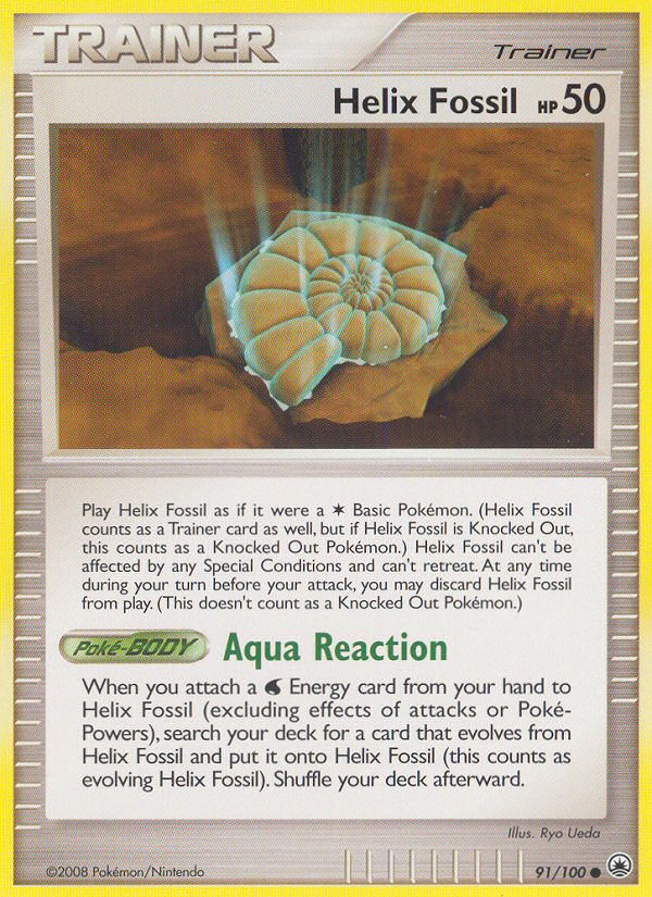 Helix Fossil (91/100) [Diamond & Pearl: Majestic Dawn] | Amazing Games TCG