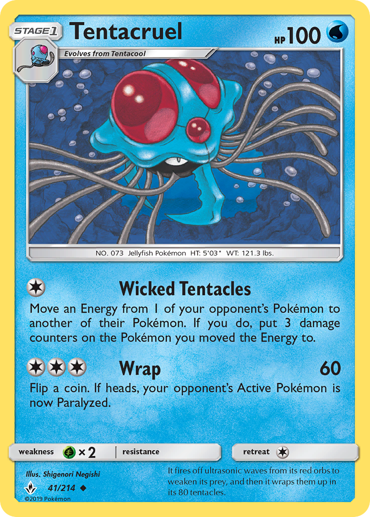 Tentacruel (41/214) [Sun & Moon: Unbroken Bonds] | Amazing Games TCG