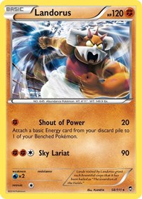 Landorus (58/111) (Theme Deck Exclusive) [XY: Furious Fists] | Amazing Games TCG