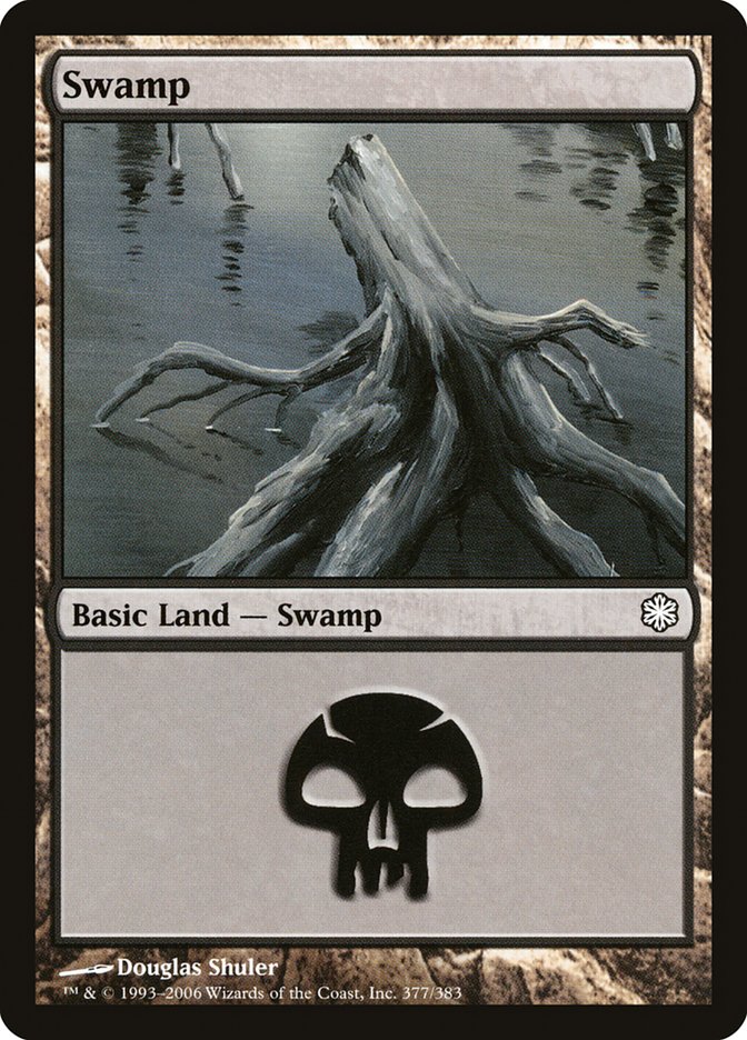 Swamp (377) [Coldsnap Theme Decks] | Amazing Games TCG