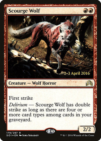 Scourge Wolf [Shadows over Innistrad Promos] | Amazing Games TCG