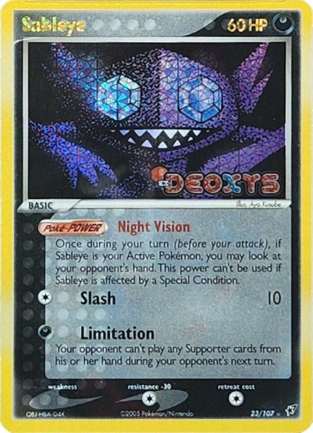Sableye (23/107) (Stamped) [EX: Deoxys] | Amazing Games TCG