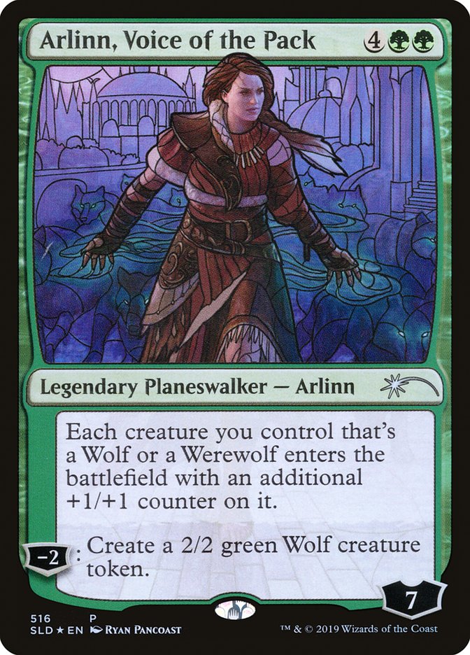 Arlinn, Voice of the Pack (Stained Glass) [Secret Lair Drop Promos] | Amazing Games TCG
