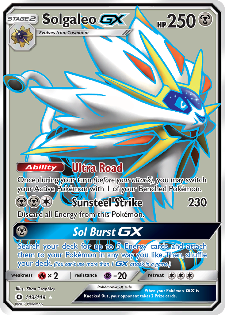 Solgaleo GX (143/149) [Sun & Moon: Base Set] | Amazing Games TCG