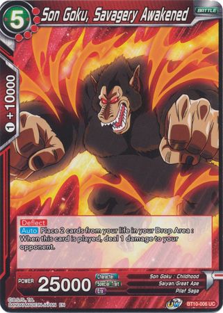 Son Goku, Savagery Awakened (BT10-006) [Rise of the Unison Warrior 2nd Edition] | Amazing Games TCG