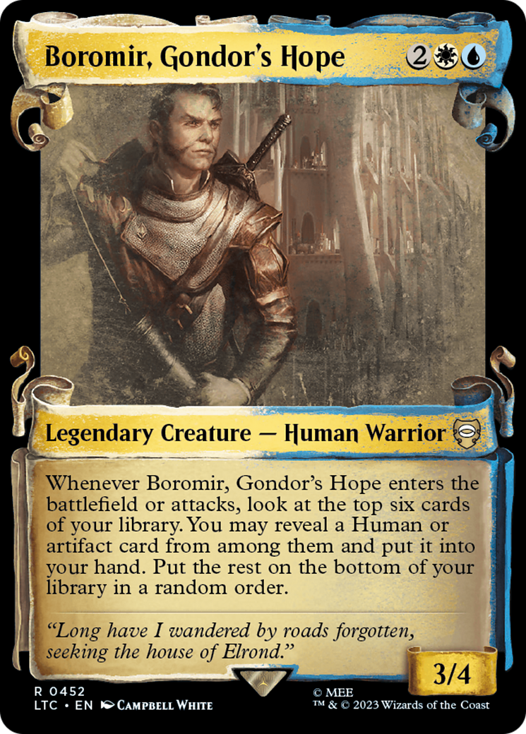 Boromir, Gondor's Hope [The Lord of the Rings: Tales of Middle-Earth Commander Showcase Scrolls] | Amazing Games TCG
