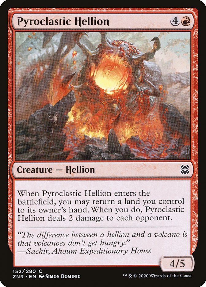 Pyroclastic Hellion [Zendikar Rising] | Amazing Games TCG