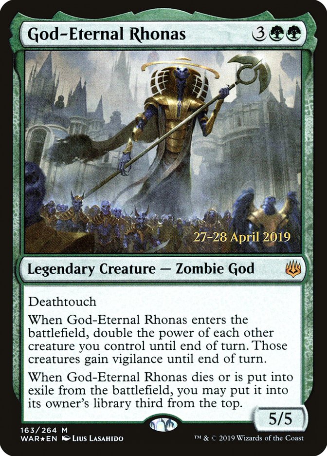 God-Eternal Rhonas  [War of the Spark Prerelease Promos] | Amazing Games TCG