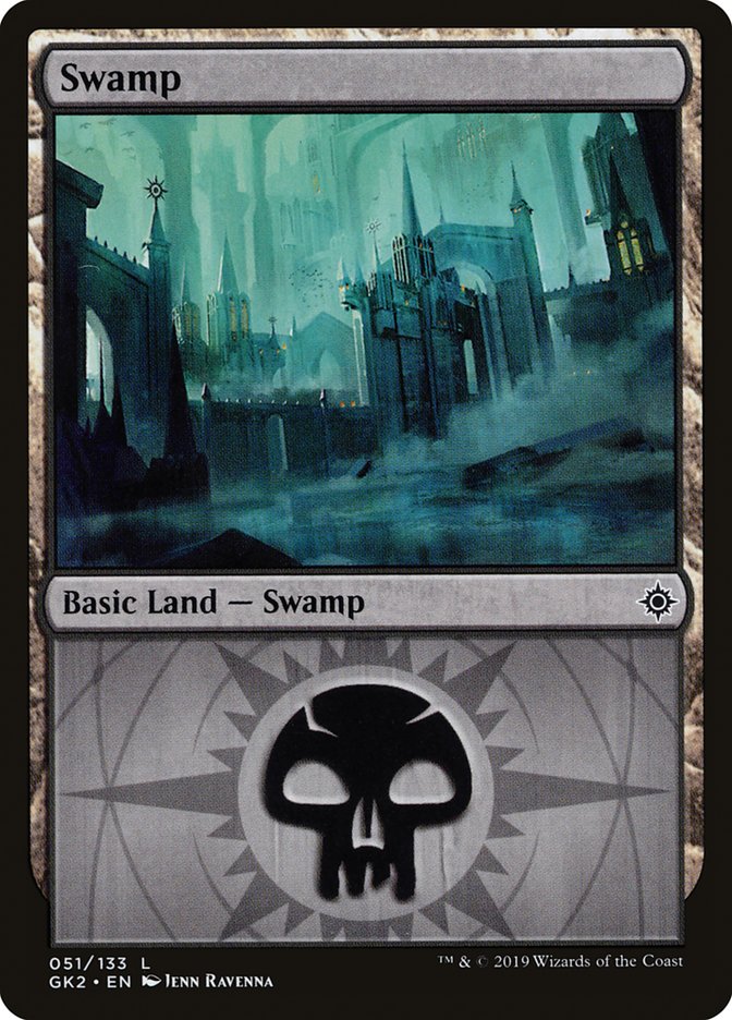 Swamp (51) [Ravnica Allegiance Guild Kit] | Amazing Games TCG