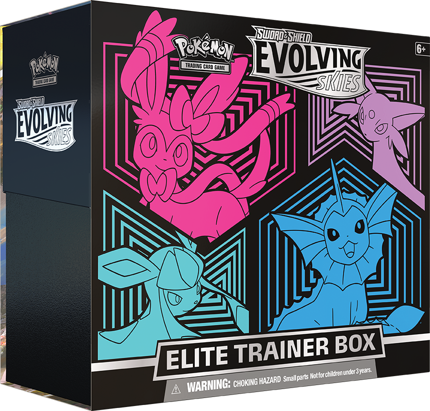 Sword & Shield: Evolving Skies - Elite Trainer Box (Glaceon/Vaporeon/Sylveon/Espeon) | Amazing Games TCG