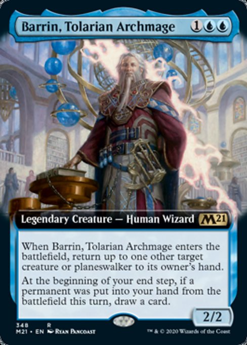 Barrin, Tolarian Archmage (Extended Art) [Core Set 2021] | Amazing Games TCG