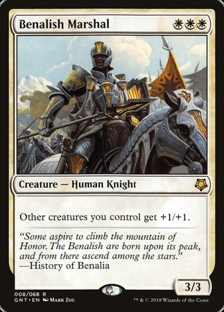 Benalish Marshal [Game Night] | Amazing Games TCG