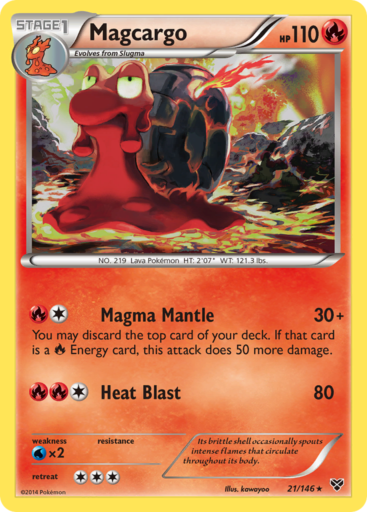 Magcargo (21/146) [XY: Base Set] | Amazing Games TCG