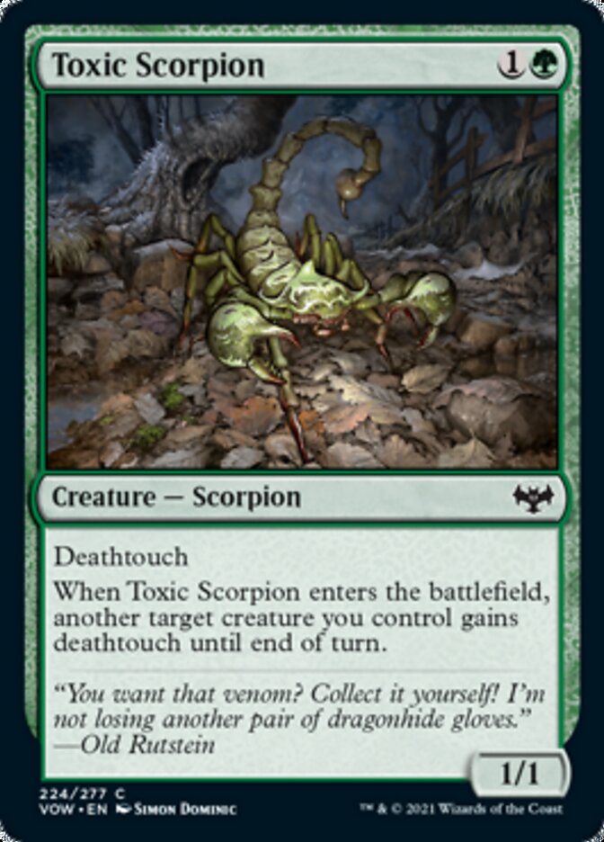 Toxic Scorpion [Innistrad: Crimson Vow] | Amazing Games TCG