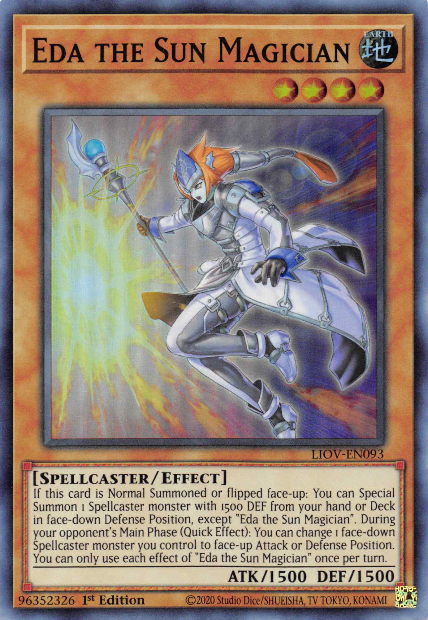 Eda the Sun Magician [LIOV-EN093] Super Rare | Amazing Games TCG