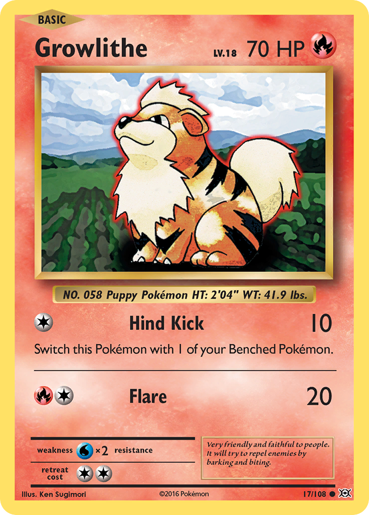 Growlithe (17/108) [XY: Evolutions] | Amazing Games TCG