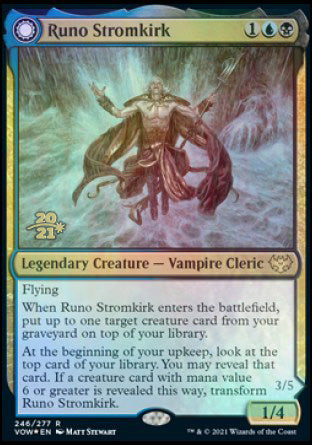 Runo Stromkirk // Krothuss, Lord of the Deep [Innistrad: Crimson Vow Prerelease Promos] | Amazing Games TCG