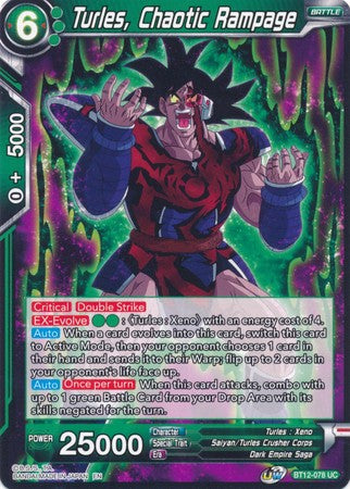 Turles, Chaotic Rampage (BT12-078) [Vicious Rejuvenation] | Amazing Games TCG