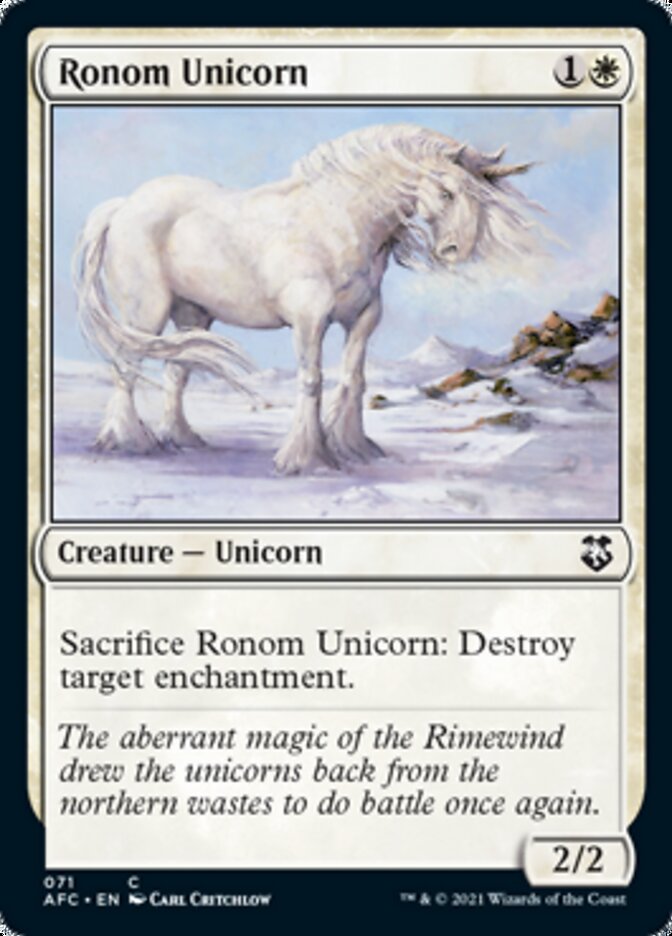 Ronom Unicorn [Dungeons & Dragons: Adventures in the Forgotten Realms Commander] | Amazing Games TCG
