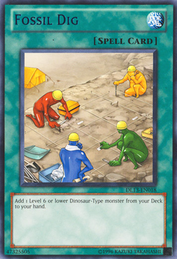 Fossil Dig (Blue) [DL13-EN018] Rare | Amazing Games TCG