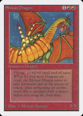 Shivan Dragon [Unlimited Edition] | Amazing Games TCG