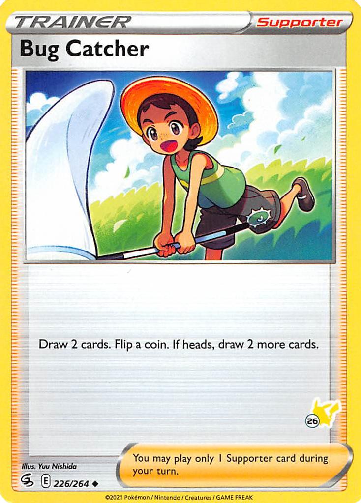 Bug Catcher (226/264) (Pikachu Stamp #26) [Battle Academy 2022] | Amazing Games TCG