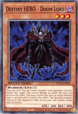 Destiny HERO - Doom Lord [SGX1-ENB02] Common | Amazing Games TCG