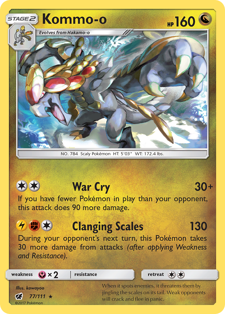 Kommo-o (77/111) [Sun & Moon: Crimson Invasion] | Amazing Games TCG